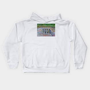 Watercolor Sketch - Reformation Wall, Geneva 2014 Kids Hoodie